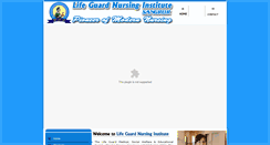 Desktop Screenshot of lifeguardnursingindia.com