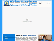 Tablet Screenshot of lifeguardnursingindia.com